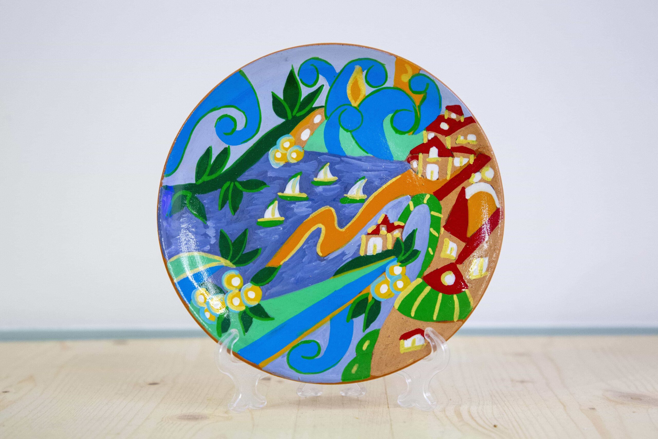 teresa-di-lanno-piattino-ceramica-paesaggio-marino